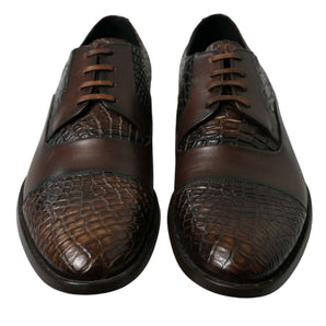 Dolce & Gabbana Elegant Textured Leather Oxford Dress Shoes