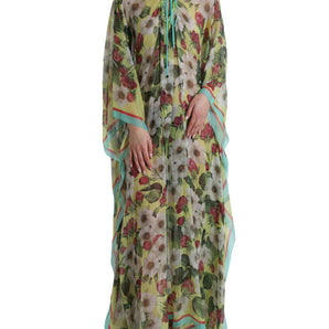 Dolce & Gabbana Elegant Floral Silk Maxi Dress