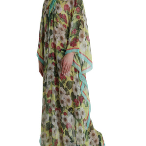 Dolce &amp; Gabbana Elegant Floral Silk Maxi Dress