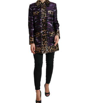 Dolce &amp; Gabbana Exquisita gabardina de jacquard con motivo de tigre