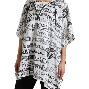 Dolce &amp; Gabbana Chic Hooded Logo Print Blouson Tee