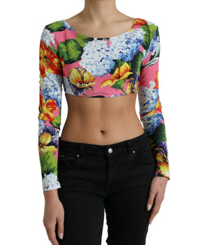 Dolce &amp; Gabbana Blusa corta floral Elegance