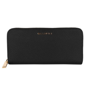 Baldinini Trend Elegant Leather Zip Wallet - Timeless Accessory