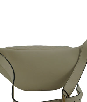 Versace White Lamb Leather Belt Bag