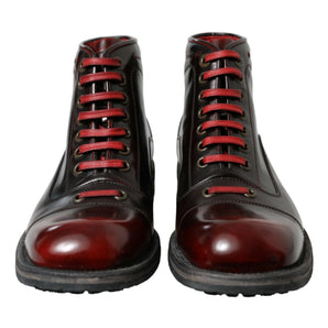 Dolce &amp; Gabbana Dapper Dual-Tone Leather Ankle Boots