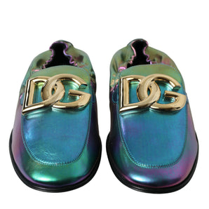 Dolce &amp; Gabbana Elegantes Mocasines Iridiscentes para Hombre