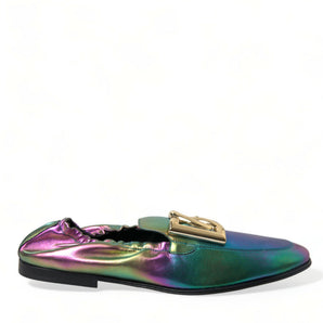 Dolce &amp; Gabbana Elegant Iridescent Loafers for Gents