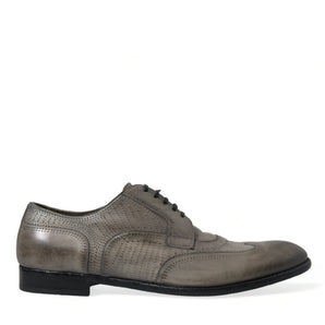 Dolce &amp; Gabbana Elegant Calfskin Derby Lace-Ups