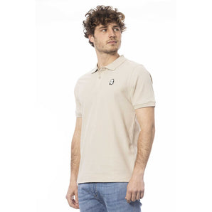 Polo de manga corta de algodón beige Invicta