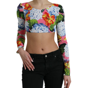 Dolce &amp; Gabbana Floral Elegance Cropped Top