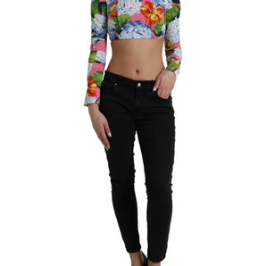 Dolce &amp; Gabbana Floral Elegance Cropped Top