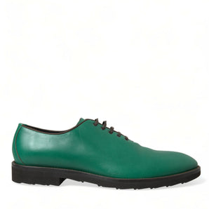 Dolce &amp; Gabbana Elegantes zapatos de vestir Oxford de cuero verde