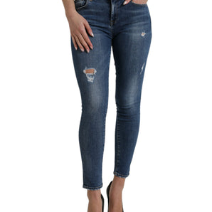 Dolce &amp; Gabbana Chic Mid Waist Stretch Denim Jeans