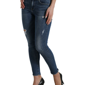 Dolce & Gabbana Chic Mid Waist Stretch Denim Jeans