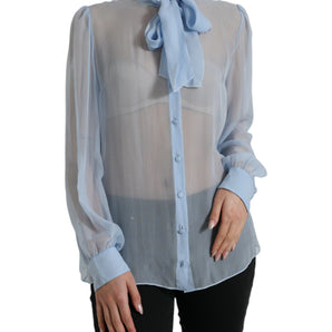 Dolce &amp; Gabbana Elegant Silk Long Sleeve Blouse