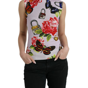 Dolce &amp; Gabbana Elegant Cashmere-Silk Blend Tank Top