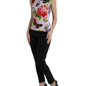 Dolce & Gabbana Elegant Cashmere-Silk Blend Tank Top