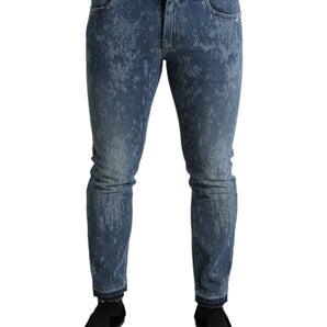 Dolce &amp; Gabbana Chic Blue Skinny Stretch Denim Jeans