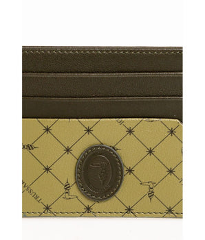 Trussardi Green Leather Men Wallet