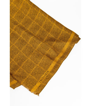 Trussardi Yellow Viscose Men Scarf