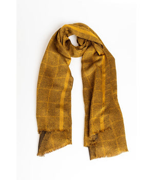 Trussardi Yellow Viscose Men Scarf