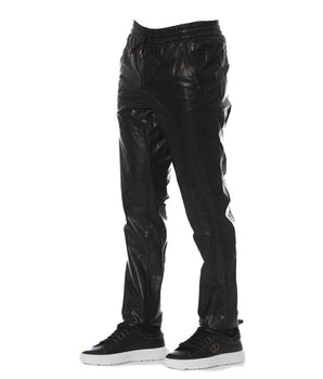 Trussardi Black Lamb Leather Pant