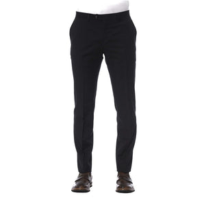 Pantalón Trussardi Elegante de Lana Negro para Hombre