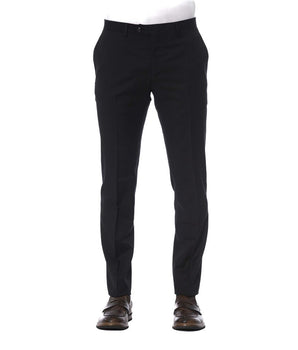 Trussardi Black Virgin Wool Men Pant