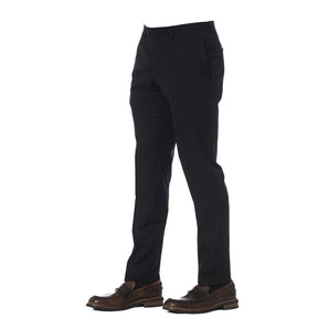 Pantalón Trussardi Elegante de Lana Negro para Hombre