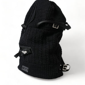 Dolce &amp; Gabbana Elegant Tricot Wool-Blend Backpack in Black