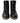 Dolce & Gabbana Black Leather Military Combat Boots Shoes