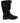Dolce & Gabbana Black Rubber Lace Up Shearling Rain Boots Shoes