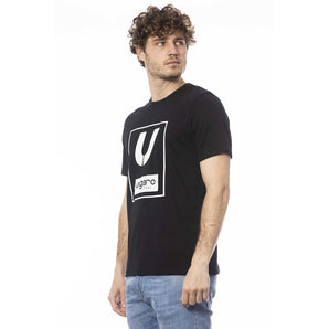 Camiseta Ungaro Sport Sleek de algodón negro con cuello redondo