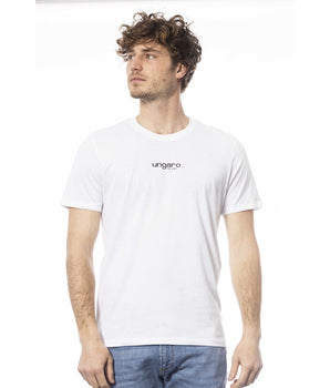 Ungaro Sport White Cotton Men T-Shirt