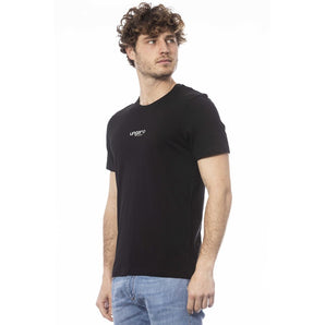 Ungaro Sport Sleek camiseta negra de algodón con cuello redondo