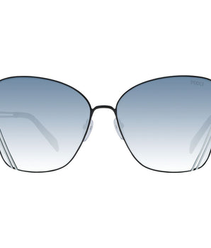 Emilio Pucci Black Metal Sunglasses
