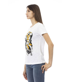 Trussardi Action White Cotton Women T-Shirt