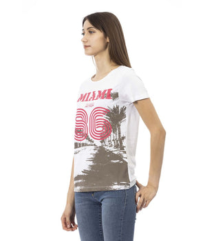 Trussardi Action White Cotton Women T-Shirt