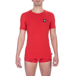 Bikkembergs Red Cotton Men T-Shirt