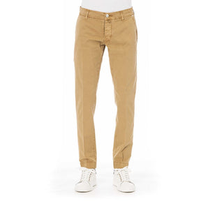 Pantalón Jacob Cohen Mezcla De Algodón Beige Con Bolsillos