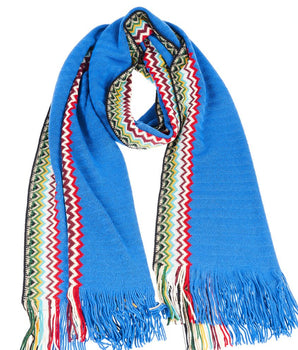 Missoni Blue Wool Men Scarf