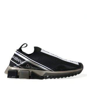 Dolce & Gabbana Elegant Black & White Sorrento Sneakers