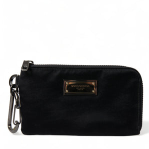 Dolce &amp; Gabbana Chic Nylon-Leather Designer Pouch