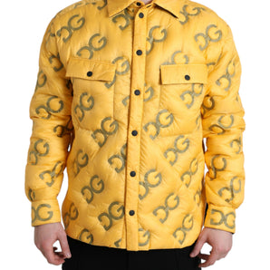 Dolce & Gabbana Elegant Yellow Padded Blouson Jacket