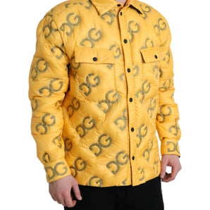 Dolce & Gabbana Elegant Yellow Padded Blouson Jacket