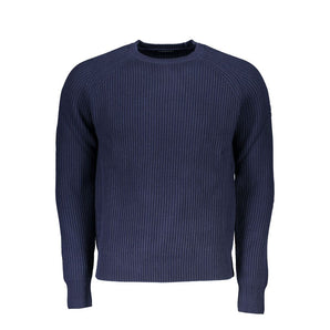 North Sails Blue Cotton Men Sweater