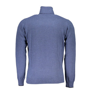 North Sails Elegante jersey azul de cuello alto con bordado