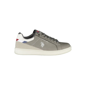 US POLO ASSN. Sleek Gray Sneakers with Sporty Allure