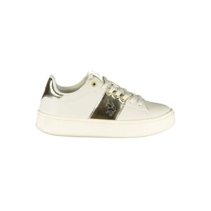 US POLO ASSN. Beige Laced Sports Sneakers with Contrast Details