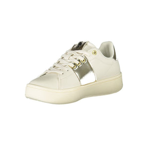 US POLO ASSN. Beige Laced Sports Sneakers with Contrast Details